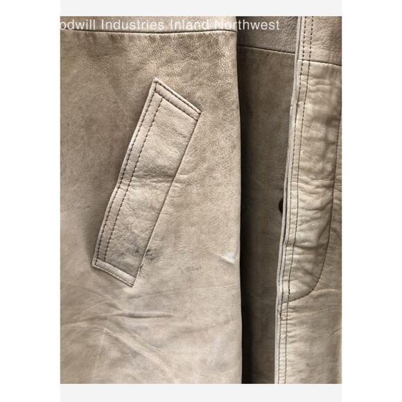 Vintage Nicole Sarhady Collections Brown Suede Barn Jacket L - Picture 15 of 16